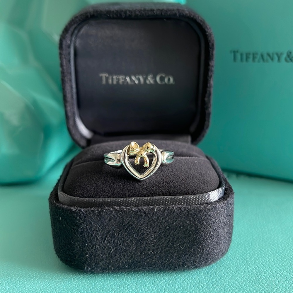 Tiffany & Co. heart bow ring